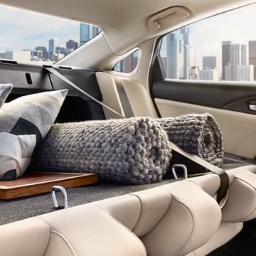 Seats down for extra trunk space