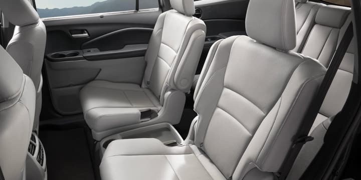 Interior shot of the backseat