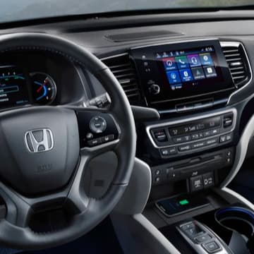 Interior shot of the dashboard