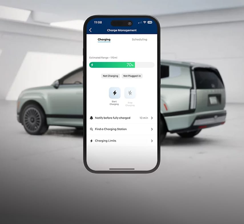 Hyundai Charge Management phone app