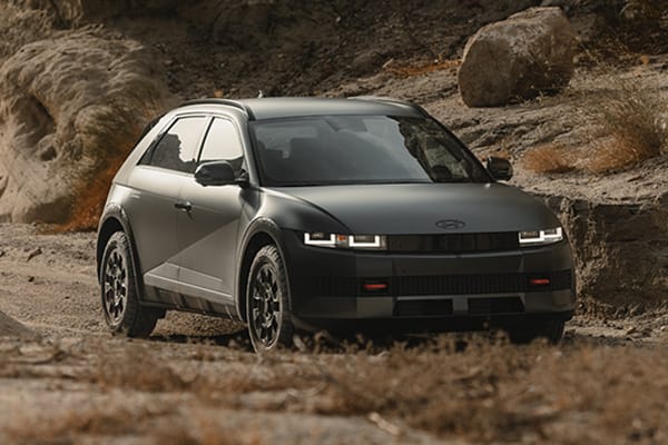 Hyundai EV driving off road