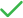 Green check mark