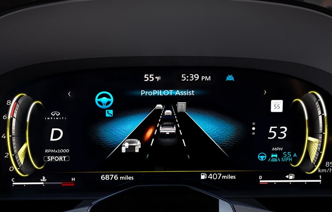 INFINITI QX65 driver assistance features