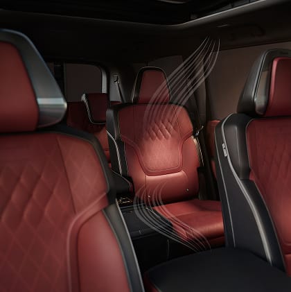 Interior shot of a 2026 INFINITI QX80