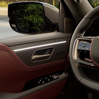 2026 INFINITI QX80 inside driver's door