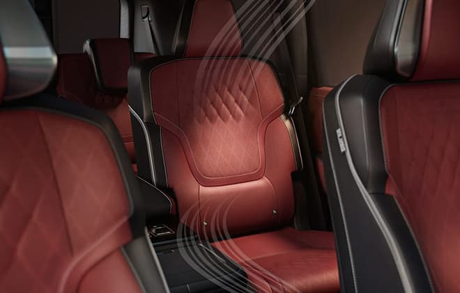 QX80 interior seating