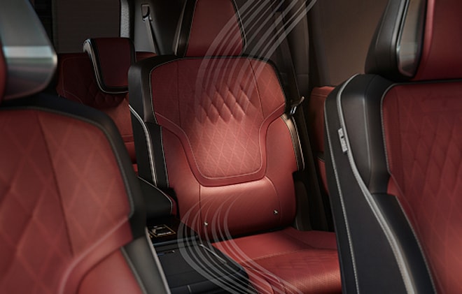 QX80 interior seating