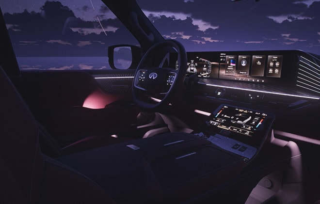 QX80 interior ambient lighting