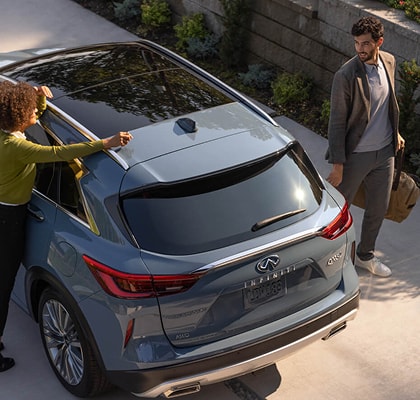 INFINITI QX50 in the driveway