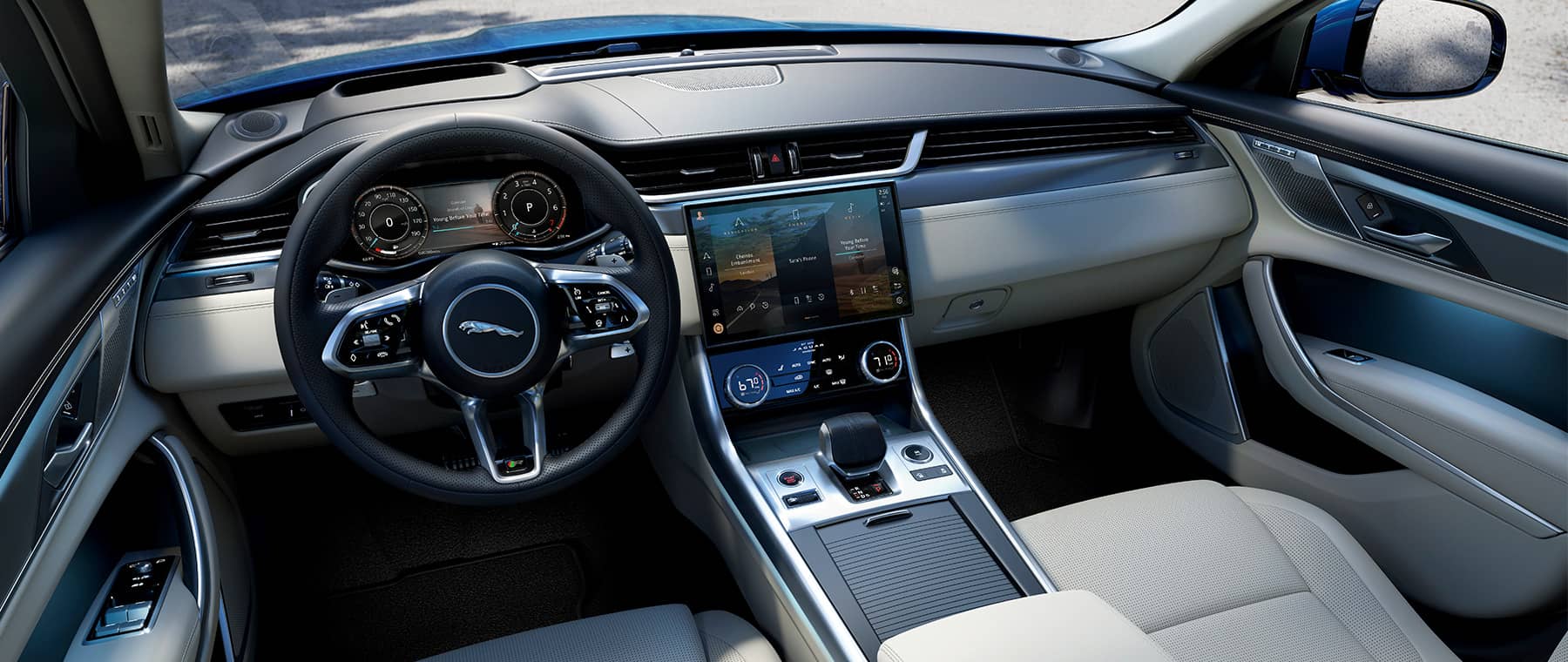 Interior of a jaguar vehicle