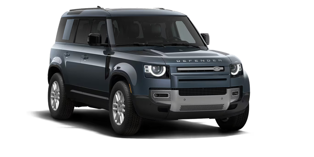 Defender 110 angled exterior front view