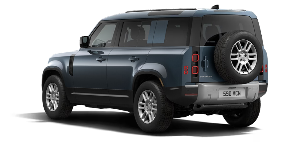 Defender 110 angled exterior back view