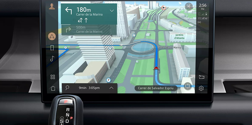 Defender 90 interior view of the control center