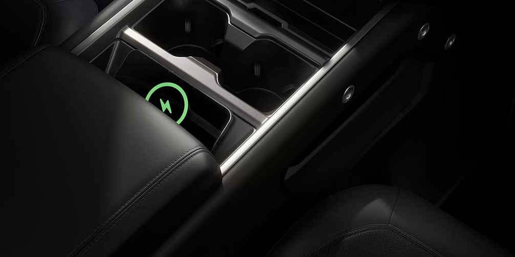 Defender 90 close up interior view of the center console