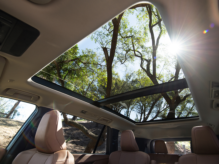 2027 Lexus TZ panoramic roof interior