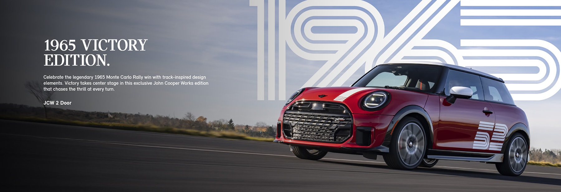 Front and side profile of 2026 JCW 2 Door
