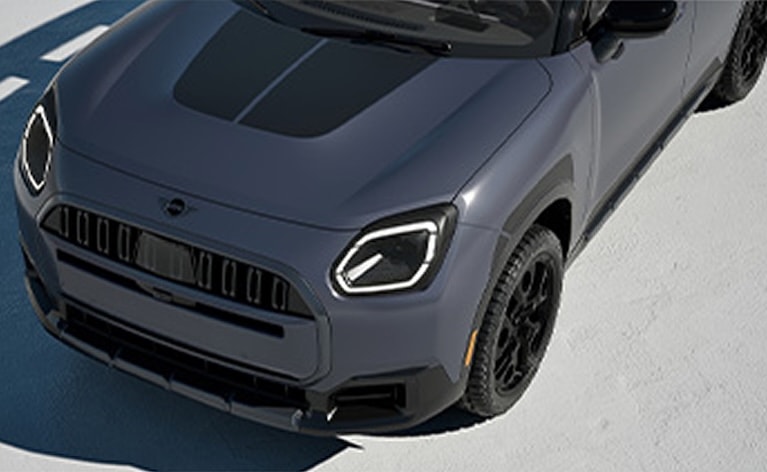 Overhead shot of Countryman S ALL4 front end/hood.
