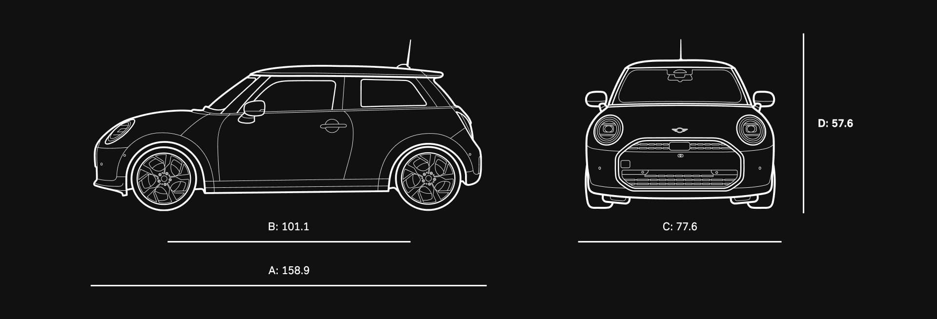 Vehicle dimensions diagram