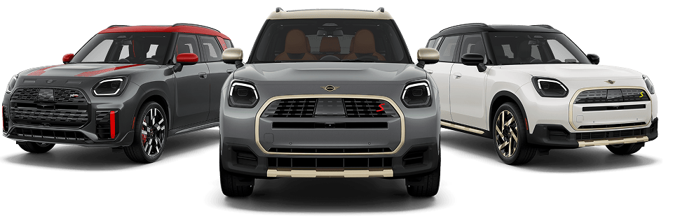 he MINI JCW Countryman ALL4, Countryman S ALL4, and Countryman SE ALL4.