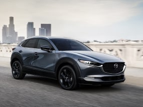 2022 Mazda CX-30 going confidently away from the city