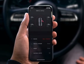 VEHICLE HEALTH AND STATUS on a phone app