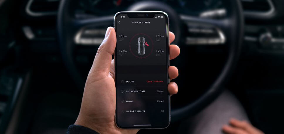 vehicle health report on phone