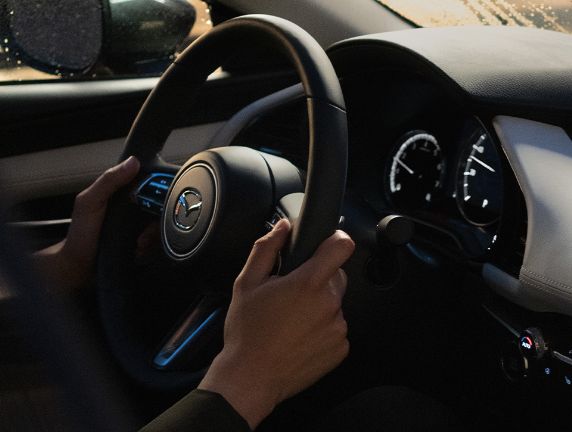 Driving Mazda vehicle