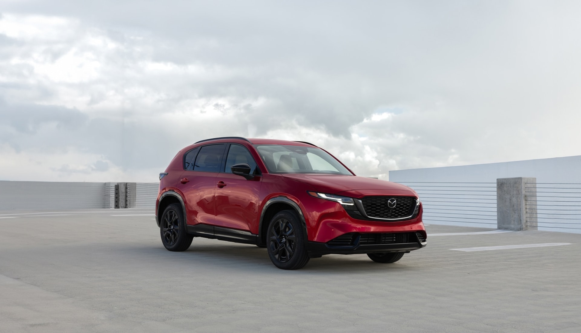 2026 Mazda CX-5 on top of a parking garage