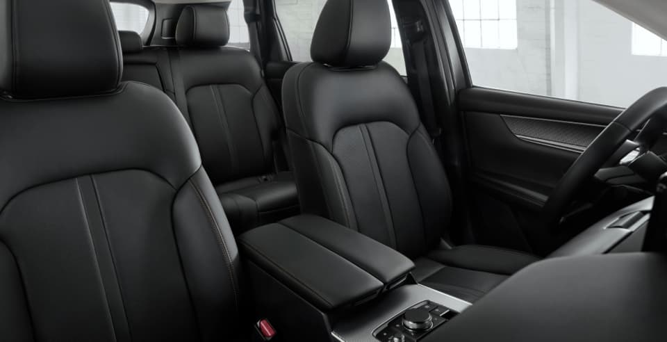 leather seats of a CX-70