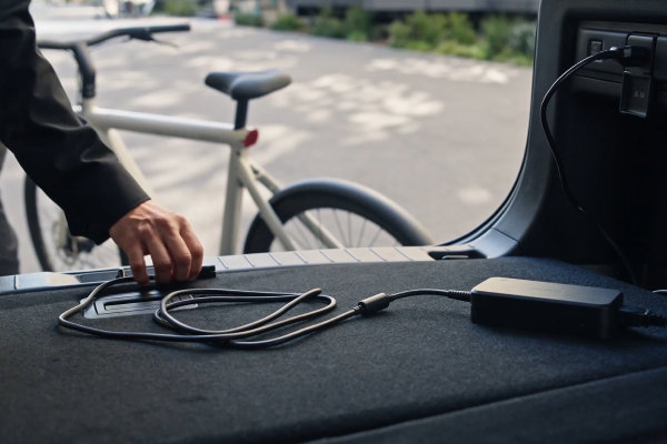 Close up of power outlet