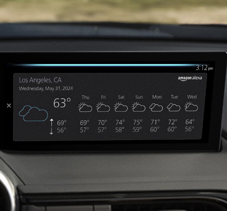Alexa on a touchscreen display