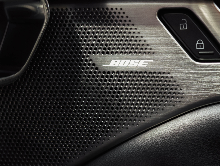 Speaker showing Bose logo