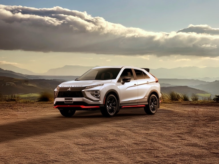 Eclipse Cross Ralliart model in a desert