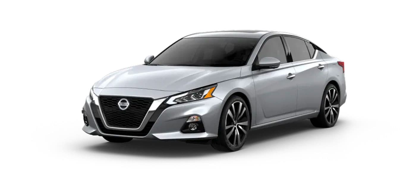 Brilliant Silver Metallic Nissan Sedan