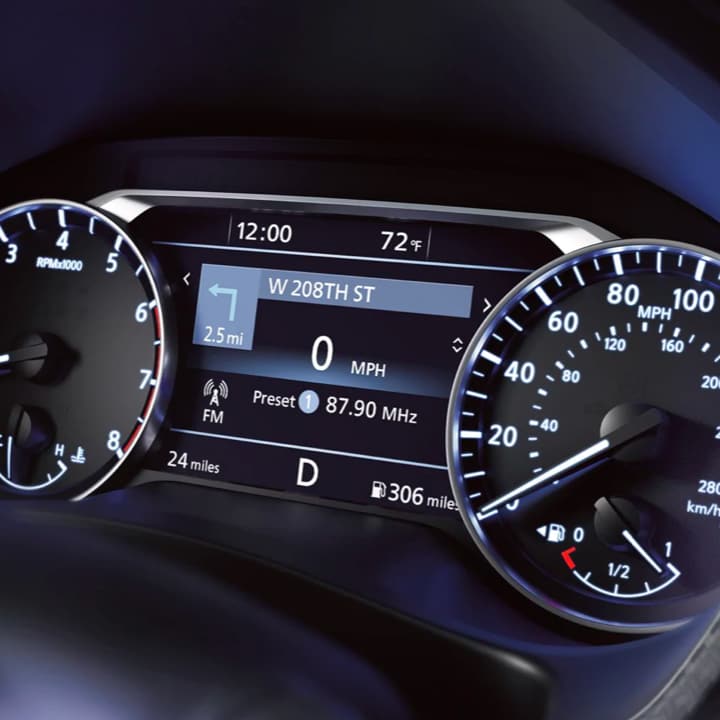 Close-up of vehicle dashboard