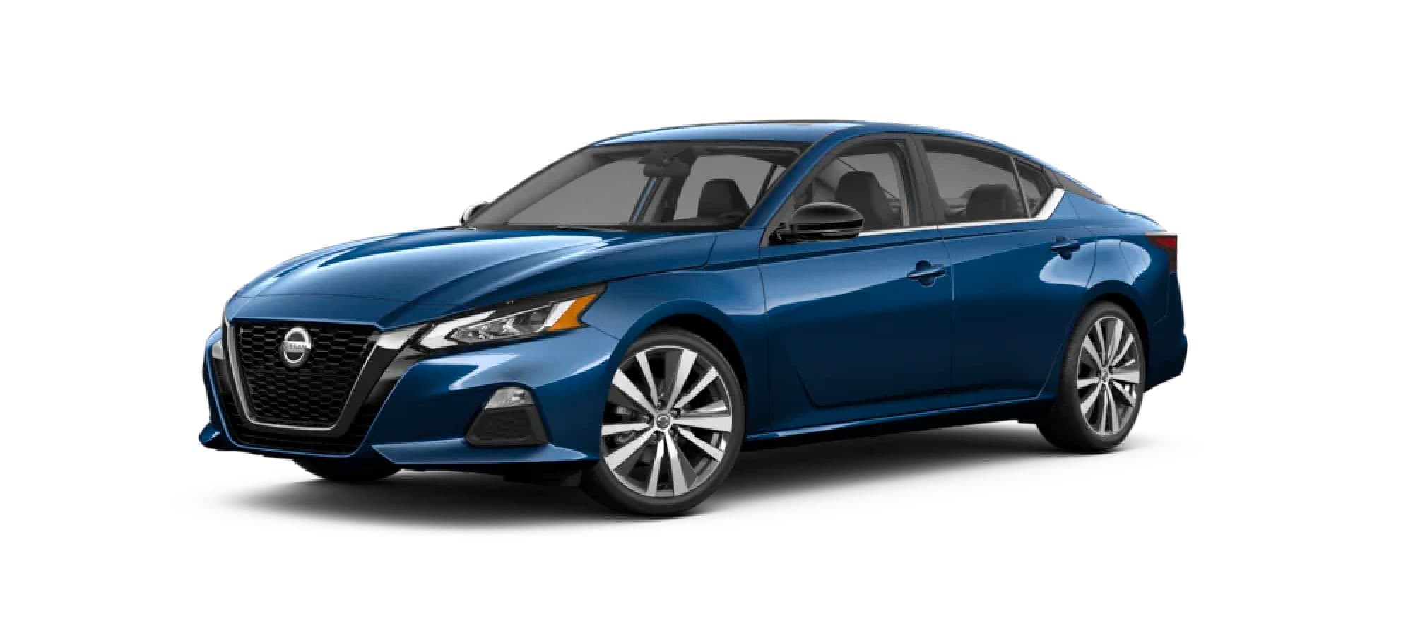 Deep Blue Pearl Nissan Sedan