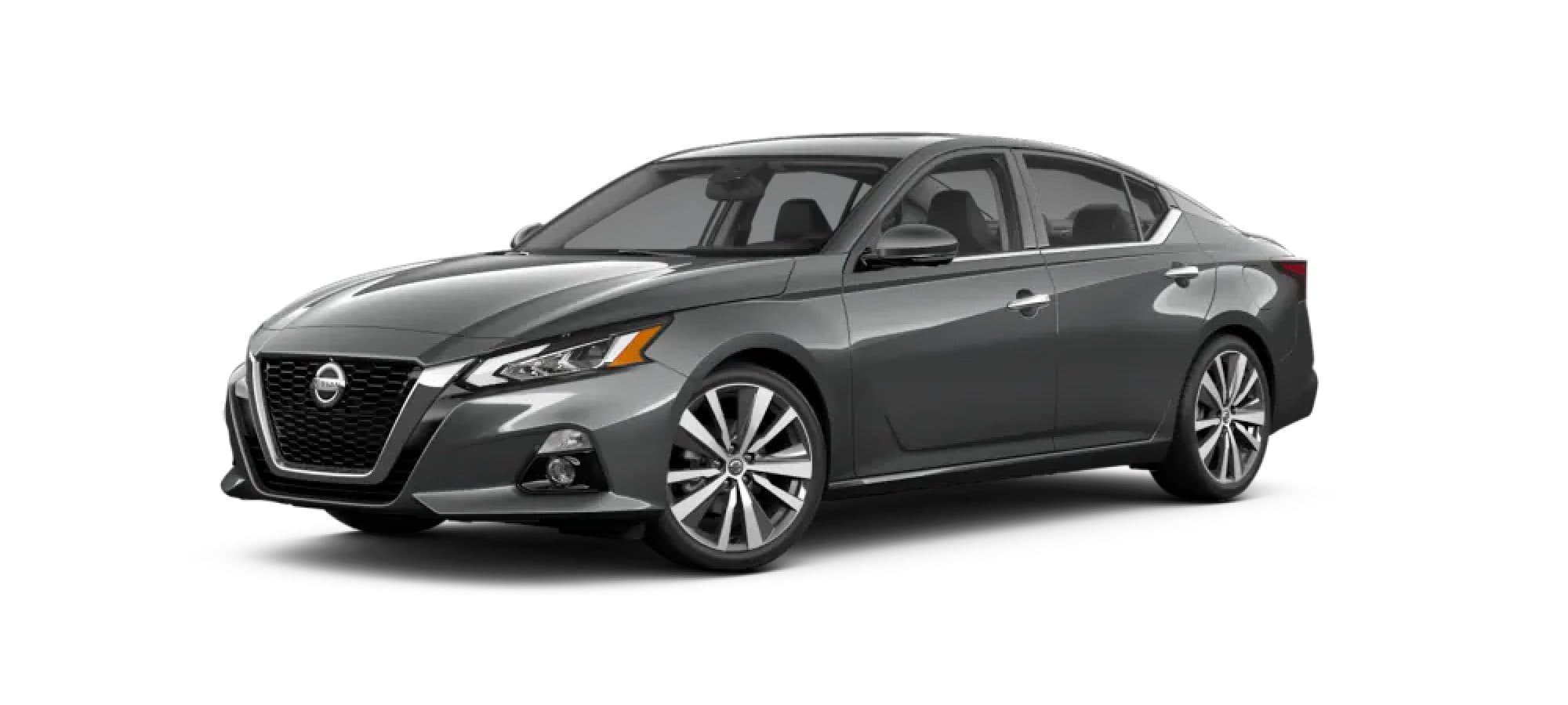 Gun Metallic Nissan Sedan
