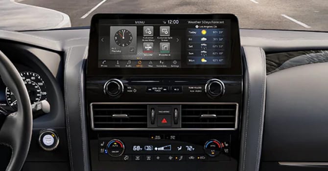 2023 Nissan Armada dashboard