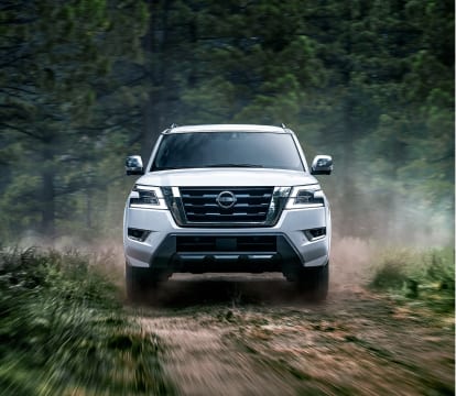 2023 Nissan Armada offroading on a dirt trail
