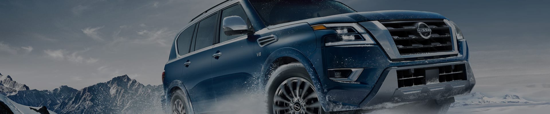 2023 Nissan Armada driving in snow