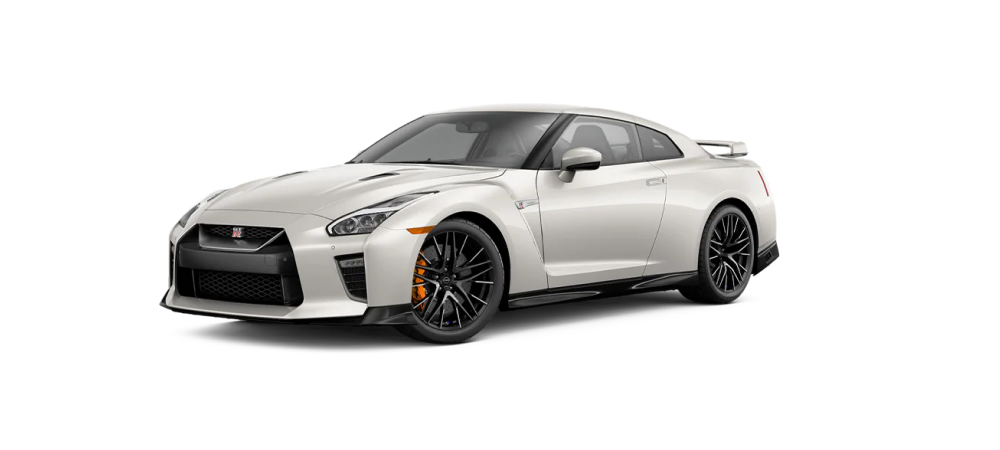Pearl White Nissan GT-R