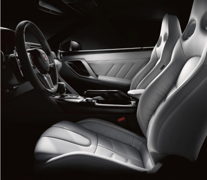 Interior shot of the GT-R