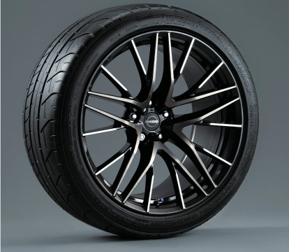 Freestanding GT-R wheel and tire