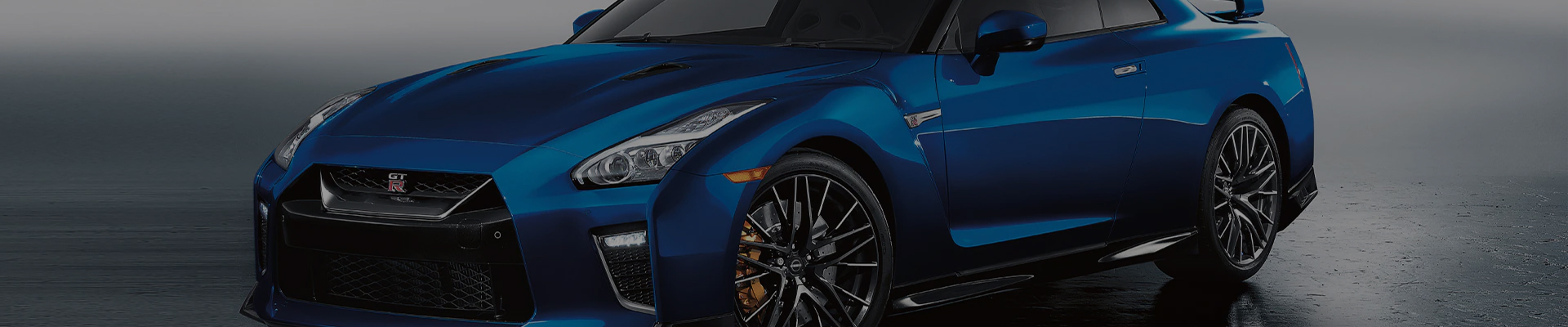 Blue Nissan GT-R
