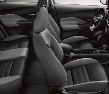 Interior shot of seats 