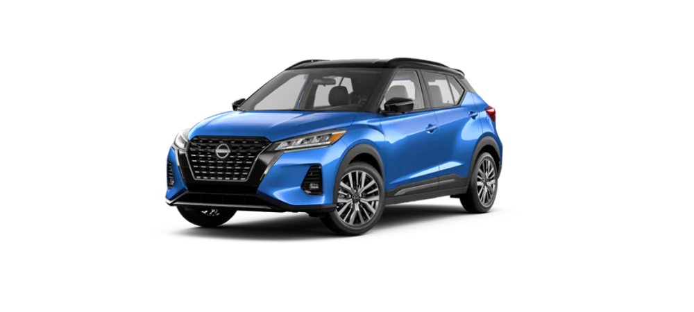 2023 Nissan Kicks in Two-Tone Electric Blue Metallic / Super Black
