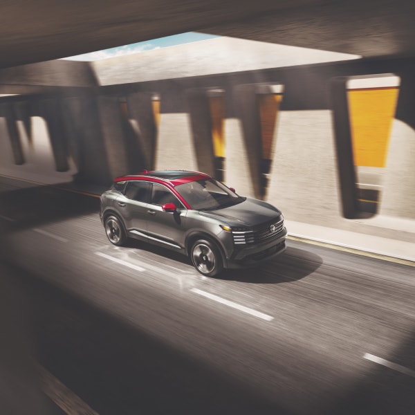 Nissan Kicks driving in a tunnel