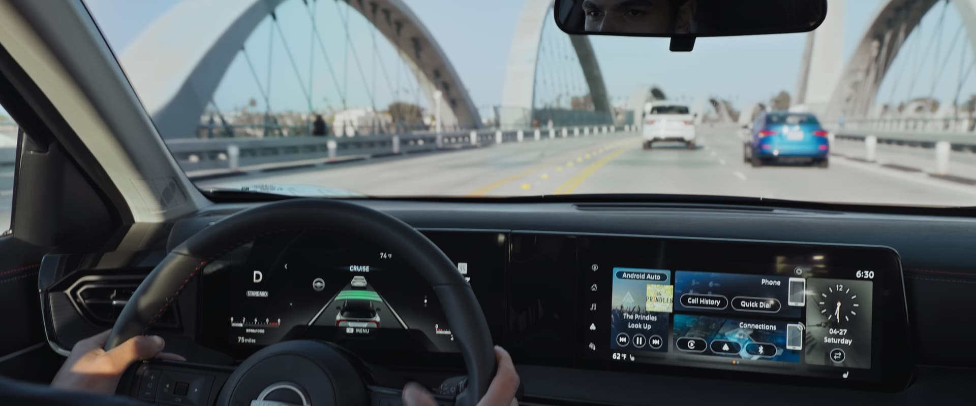 illustration of propilot assist on a highway