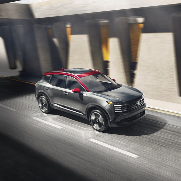 Nissan Kicks driving in a tunnel