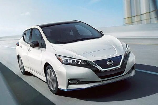 Nissan LEAF front facing picture with grille